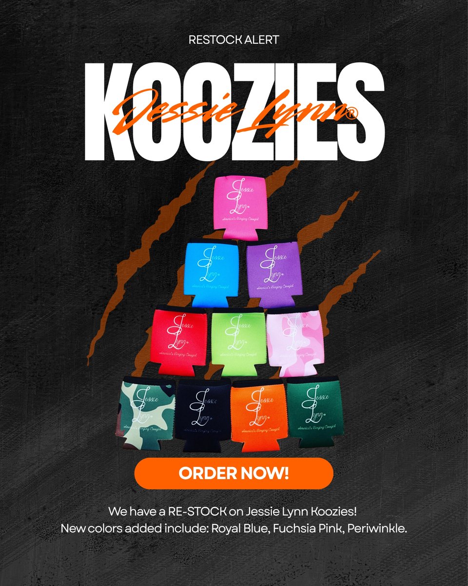 🚨RESTOCK ALERT🚨

Jessie Lynn Koozies are back and better than ever! Grab yours before they’re gone again!

NEW COLORS: Royal Blue, Fuchsia Pink, and Periwinkle! 

🛍️ Shop now by visiting: loom.ly/A_bhqnA