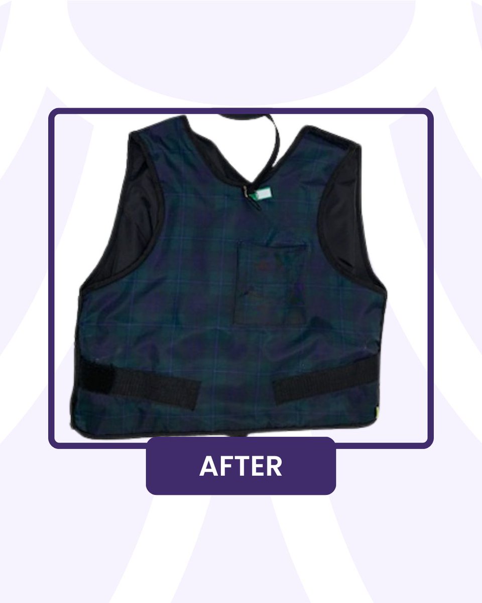 This lead apron came in stained and well-worn.

It’s just like a gas pump...touched by countless people every day, but rarely disinfected. You wouldn’t want to carry that grime around with you, and you shouldn’t wear it on protective gear either.