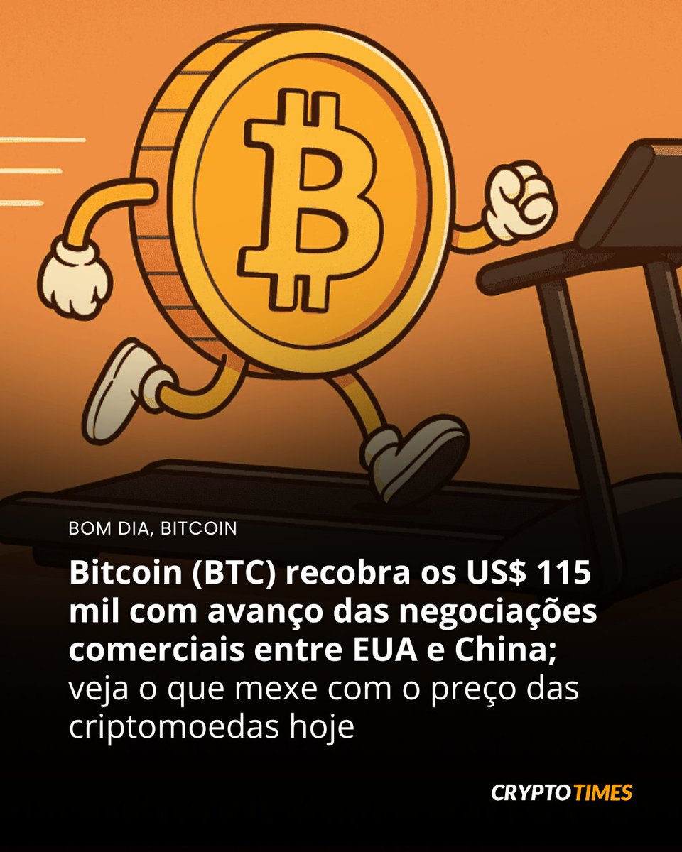 O bitcoin (BTC) é negociado na casa dos US$ 115 mil na manhã desta  segunda-feira (27), com uma valorização da ordem de 2,5%. Veja o desempenho  das dez maiores criptomoedas do mundo