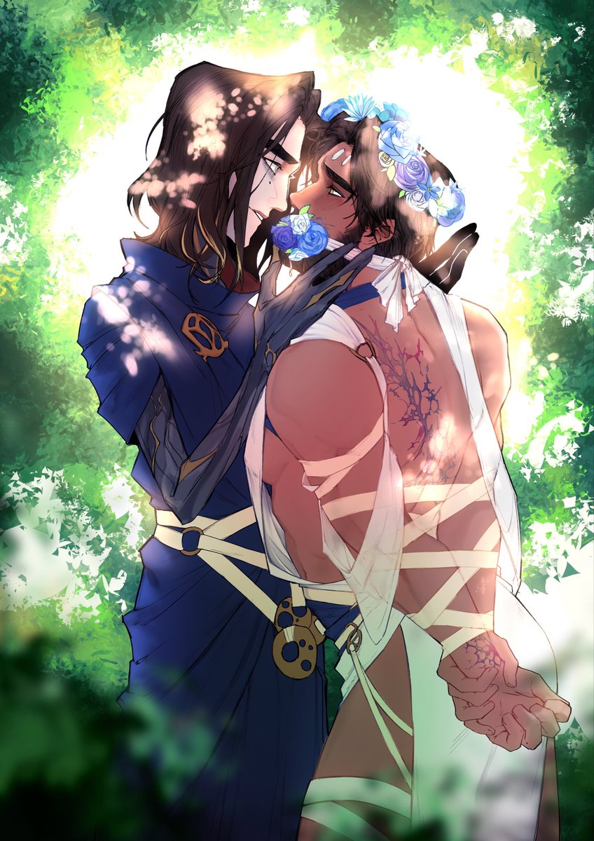 chris_pjun's tweet image. I saw a good reference of a bride being tied up before, which I thought was perfect for the Commune Jayvik. Anyway, let&apos;s wish the new couple well. #jayvikfanart #jayvik