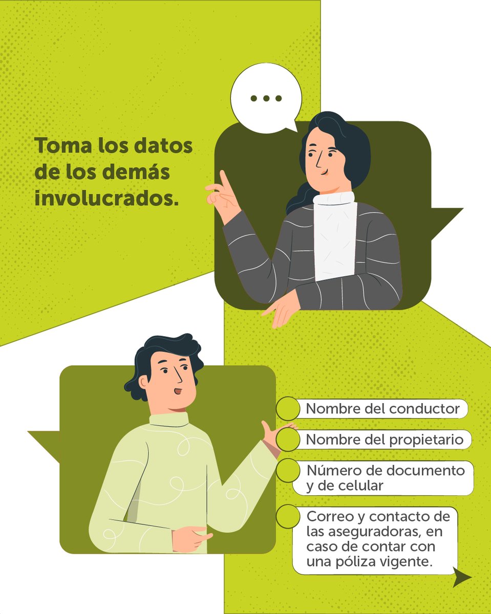 SectorMovilidad's tweet image. 🚘Si tuviste un choque simple o de latas, no tienes que esperar a los agentes de tránsito.

Sigue este paso a paso. Ayúdanos a que Bogotá se mueva de una manera más eficiente y segura. #aquísípasa