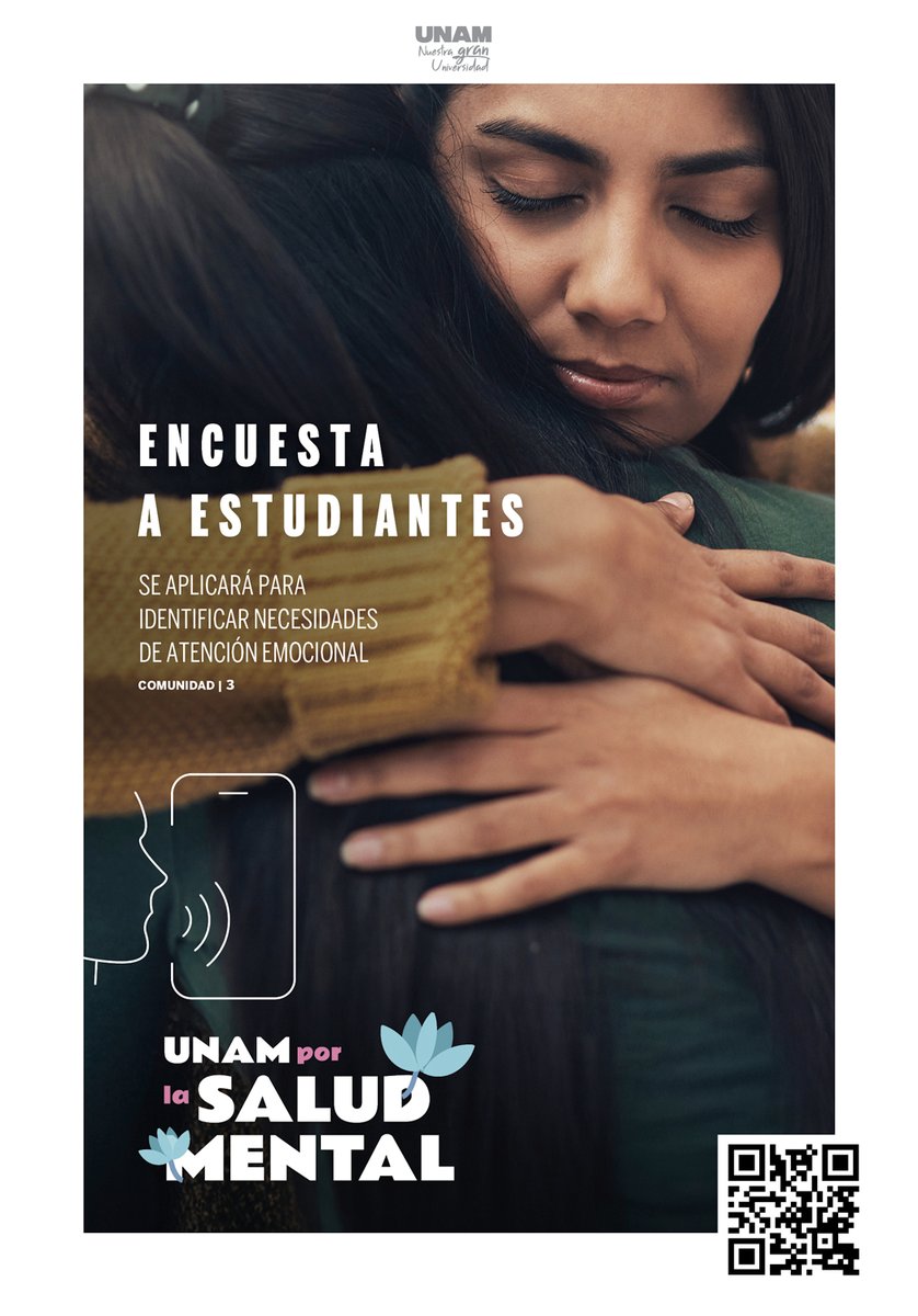UNAM_MX's tweet photo. #Contraportada Encuesta a estudiantes. Se aplicará para identificar necesidades de atención emocional. @Gaceta_UNAM > https://t.co/nQFmrLaxQb https://t.co/3rOXSnv52z