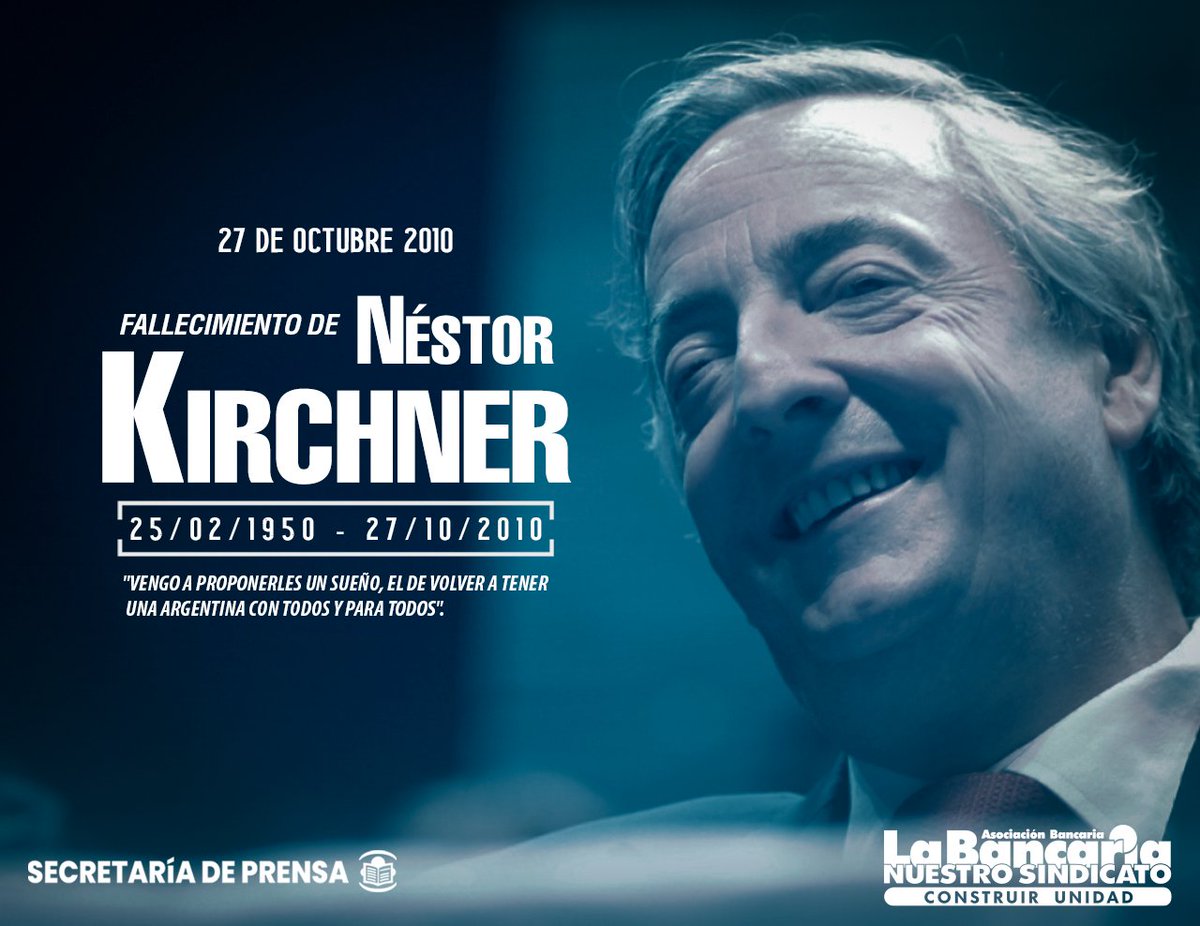 #Efemérides 

27 de Octubre de 2010 | Fallecimiento de Néstor Kirchner

Nota → tinyurl.com/mr29mn8p