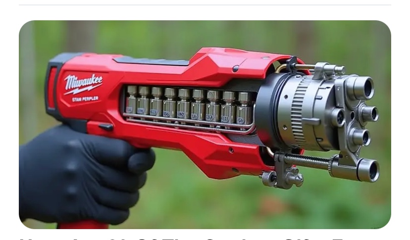 MayorGroundzero's tweet image. Imagine this as a .45 caliber 
@MilwaukeeTool  #ManTools #FireArms #guns