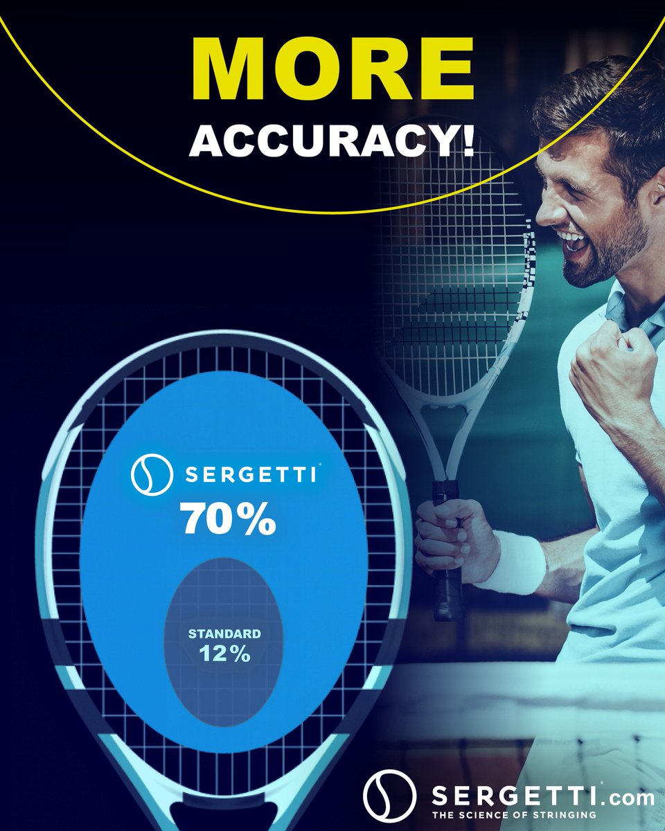 Tired of inconsistent shots and lost points?☹️

It might just be your stringing!

Sergetti is a game-changing stringing process:
More accuracy
More forgiveness on off-center hits
More confidence

Optimized your game. Use Sergetti NOW.🎾

sergetti.com/en/
#Sergetti #Tennis