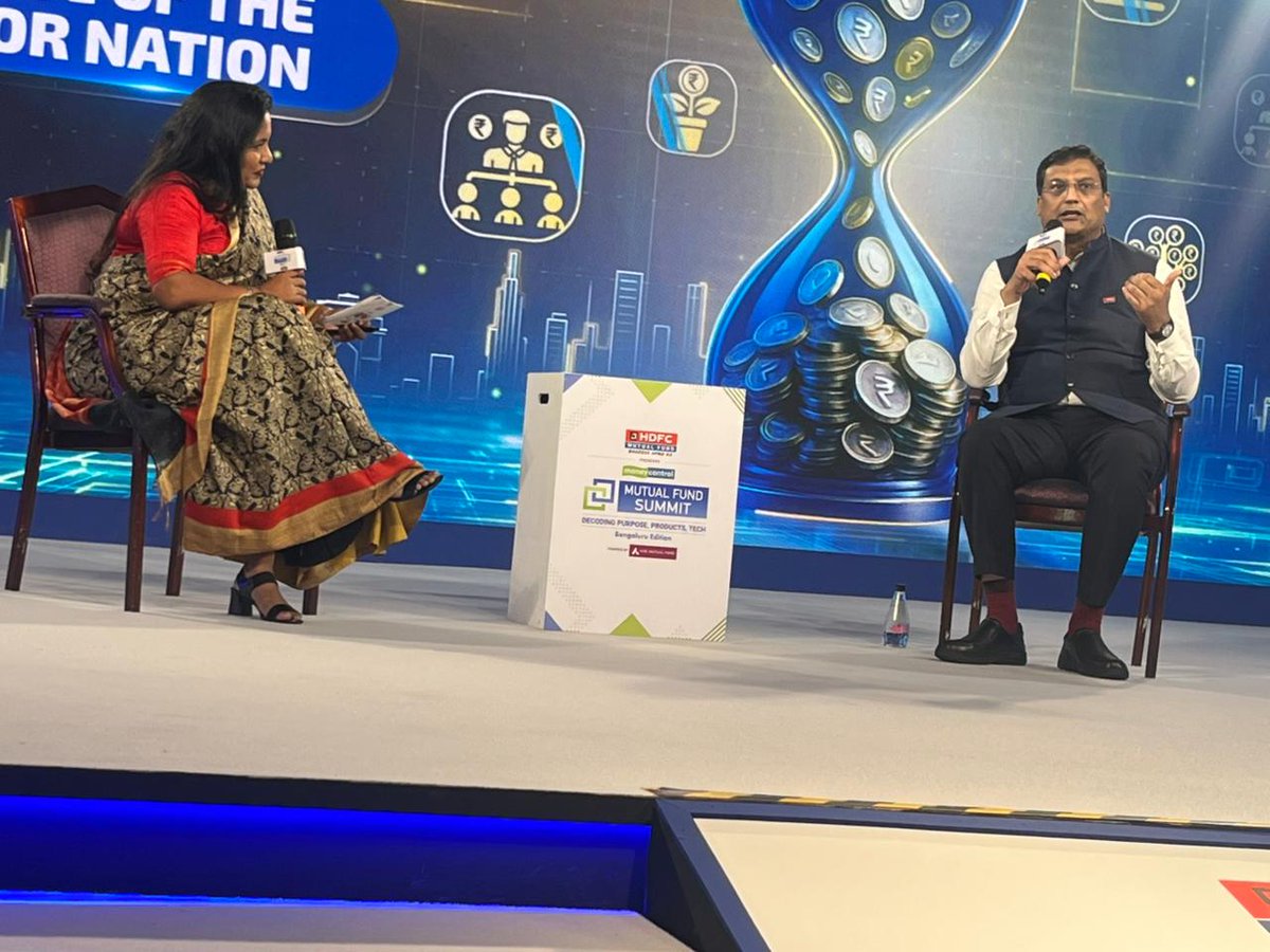 moneycontrolcom's tweet photo. #MutualFundSummit | 🚨 "MF industry has moved from, like, a product led to a more solution led," says Navneet Munot, MD and CEO, HDFC AMC to @N_Mahalakshmi_
#IndiaInvests #SEBI #Moneycontrol #HDFCMutualFund #AxisMutualFund #MutualFundGrowth #FinancialMilestone
@AxisMutualFund @hdfcmf @MotilalOswalAMC