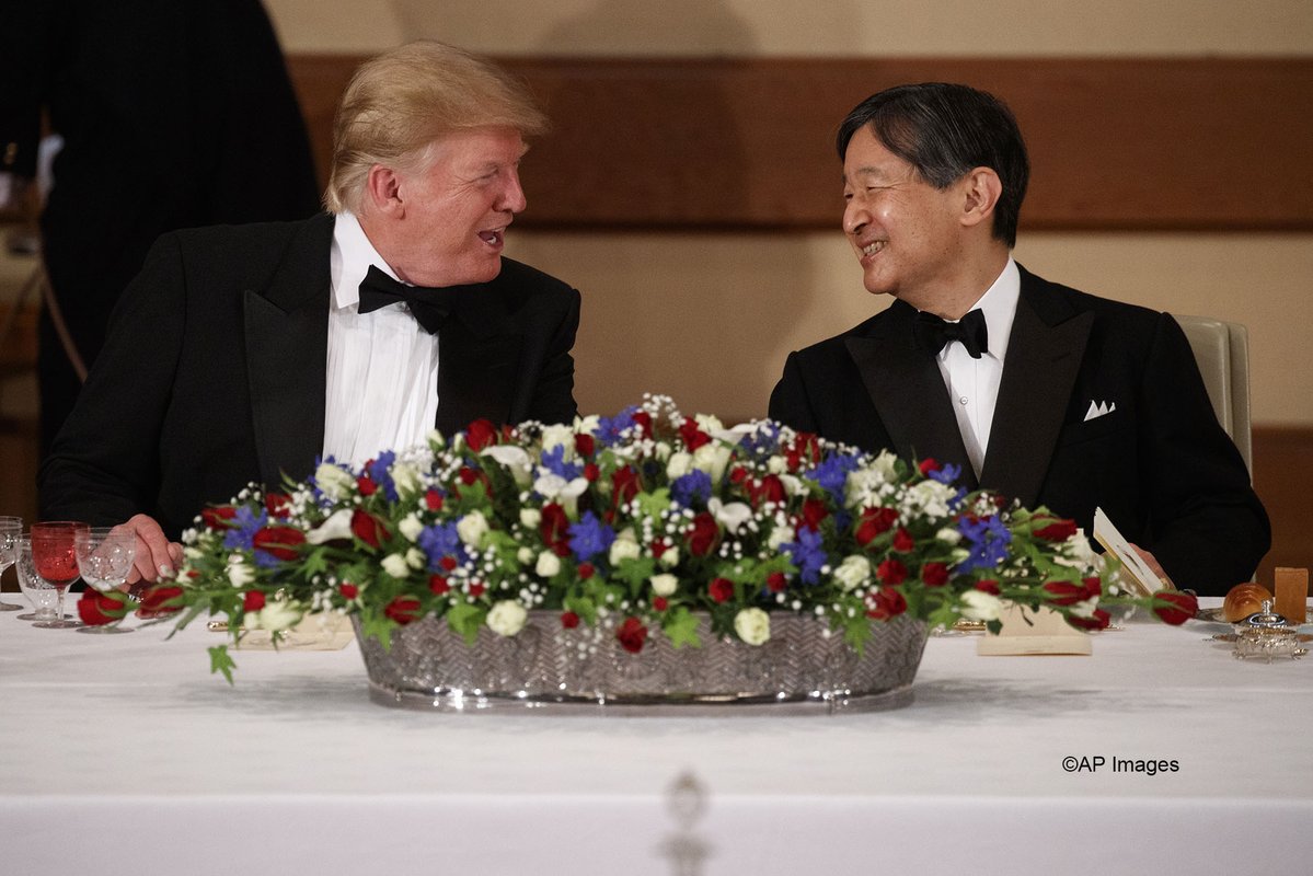 トランプ大統領と陛下はケミストリーが合いますよね😊