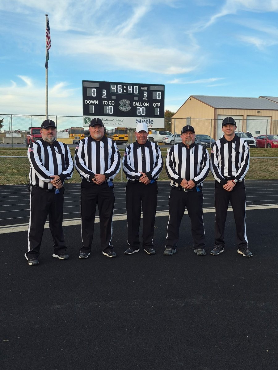 A blast hanging out with these 4 gentlemen this fall while giving back to a sport we love! Disappointed we aren’t moving on this week but can’t ask for a better group these last 2 years! Next year can’t get here soon enough! <a href="/umpirekirsch/">Kevin Kirsch</a> <a href="/JasonShirar/">Jason Shirar</a> <a href="/WIOA4Refs/">WIOA</a>