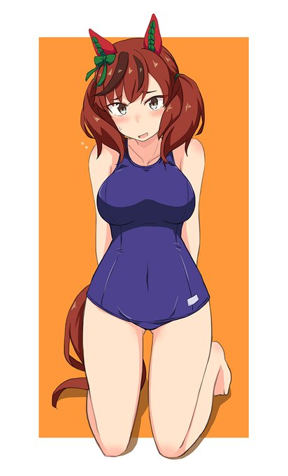 旧スク水ネイチャ
Nice Nature wearing old style school swimsuit 