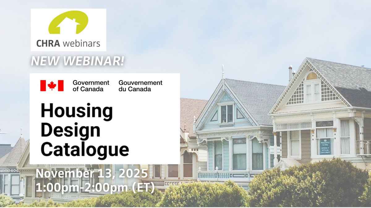 Join CMHC experts to explore the Government of Canada’s Housing Design Catalogue, a practical resource designed to accelerate gentle-density housing. 
Register now! 
bit.ly/4ns1lNU