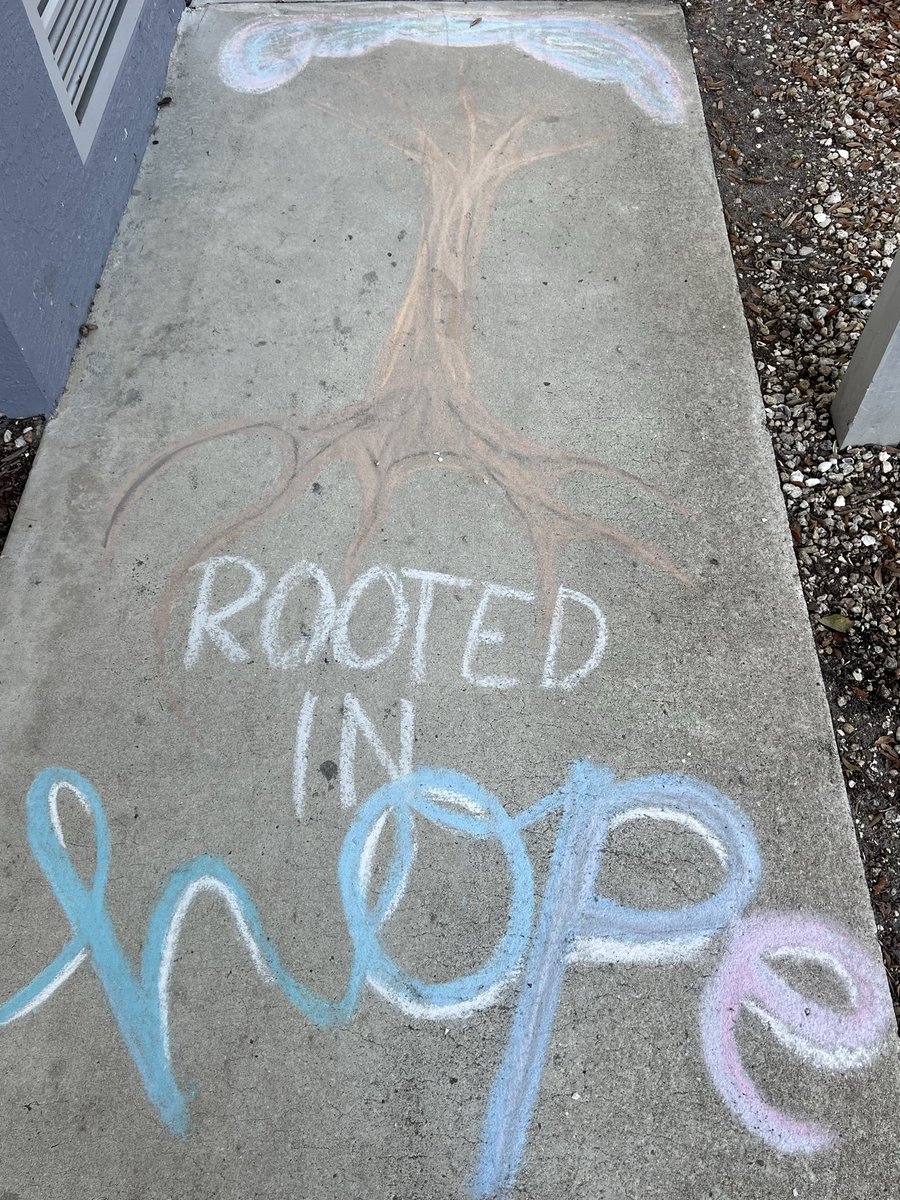 Thank you NLC Church for serving our campus  <a href="/VillasElem/">Villas Elementary</a> once again: campus beautification and chalk walk art.