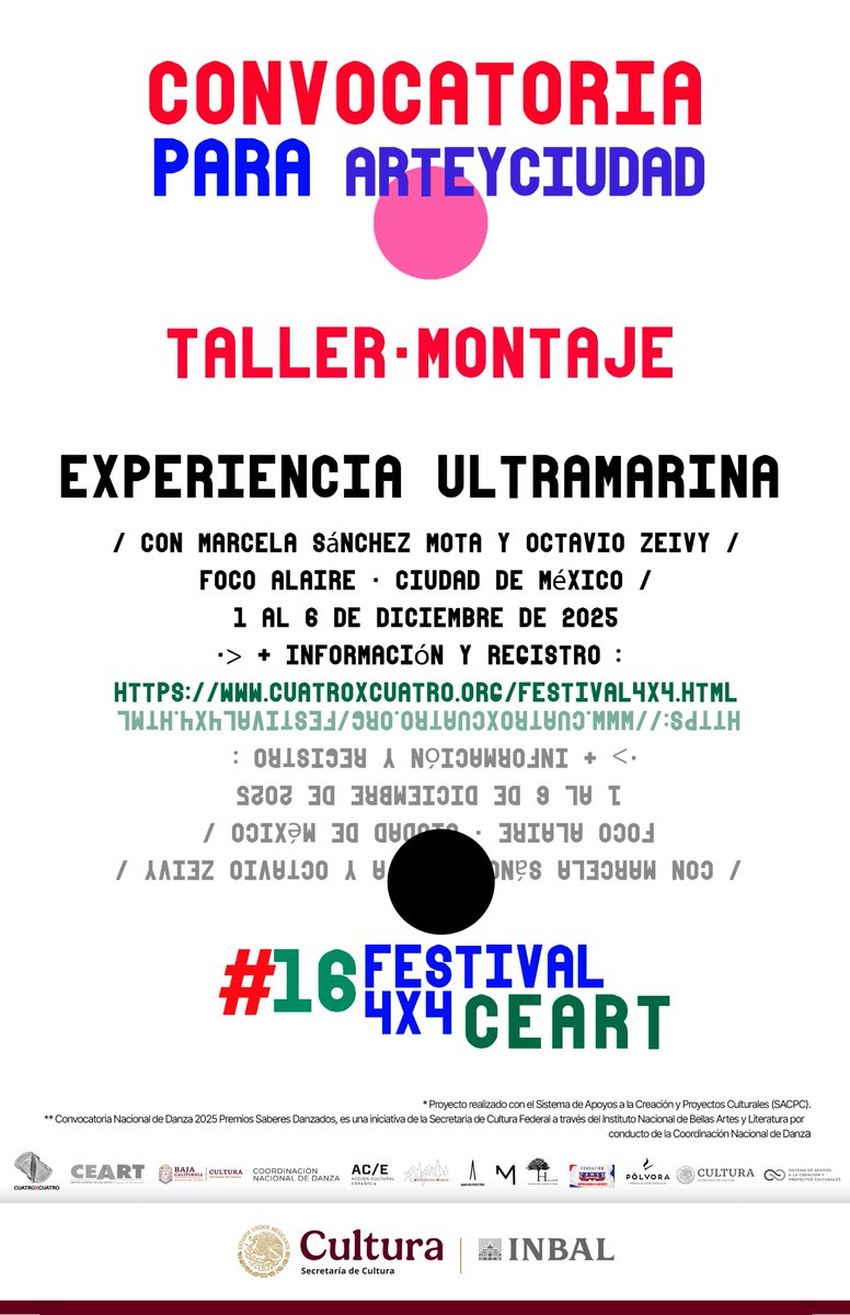 Festival4X4's tweet photo. Checa las convocatorias del @Festival4X4 #16

https://t.co/SKLS8b9v1v https://t.co/2r177KBaHy