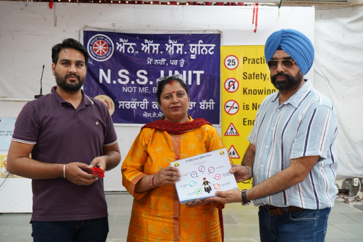 conducted another #RoadSafety session for #Youth at <a href="/GC_DeraBassi/">Government College Dera Bassi</a>. IEC material , Banners, Reflectors for Helmets are distributed. <a href="/dcmohali/">DC Mohali</a> <a href="/Laljitbhullar/">Laljit Bhullar AAP</a> <a href="/PbTransportDept/">Department of Transport, Punjab</a> <a href="/GlobalRSLC/">Global Road Safety Leadership Course</a> <a href="/UNRSC/">UN Road Safety</a> <a href="/RoadSafetyNGOs/">Road Safety Alliance</a> <a href="/MORTHIndia/">MORTHINDIA</a>