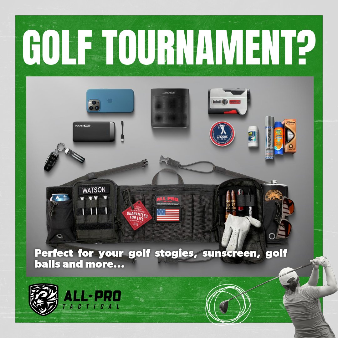 Your new golf tournament MVP: Hit the links🏌️‍♂️with the Caddie S.A.K. today — AllProTactical.com
-
-
#golftournament #memberguest #membermember #2manscramble #4manscramble