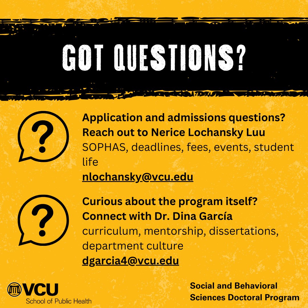 VCU Department of Social and Behavioral Sciences tweet media