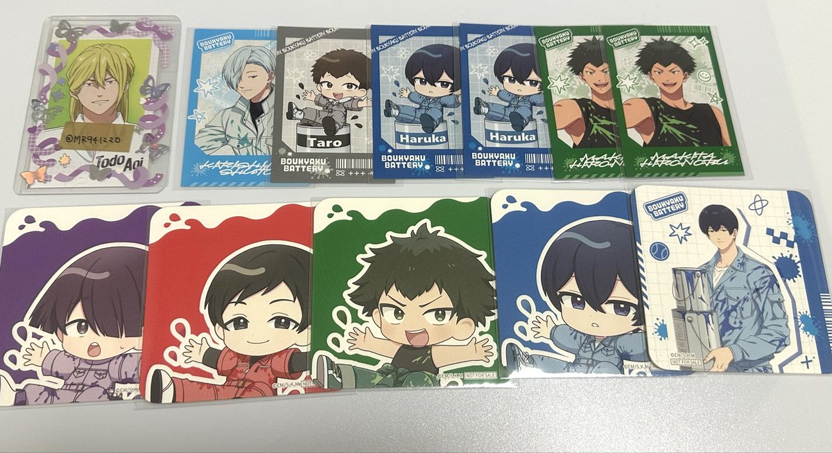 【交換・讓渡】
忘却バッテリー SMILE BASE CAFE
スマべ スマイルベースカフェ

譲る⇒写真

求む⇒藤堂または定価➕送料

讓渡は山田くん含む方
優先させて頂きます。

巻田くん、山田くん、土屋くんは
単体讓渡⭕️

お気軽にお声がけください🙇‍♀️🌸