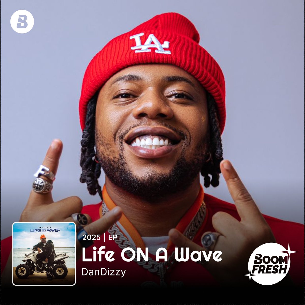 BoomplayNigeria's tweet photo. Life On A Wave - OUT NOW! 🔥🎶
@iDanDizzy is on a wave and we are riding with it!
6 tracks, smooth vibes, and survival stories delivered in that PH Sauce.
🎧 Press play on #Boomplaymusic
▶️🔗 https://t.co/2l6fQNXkNI
#Dandizzy #LifeOnAWave #BoomFresh #NewMusic #HomeOfMusic https://t.co/6qlkMHukg4