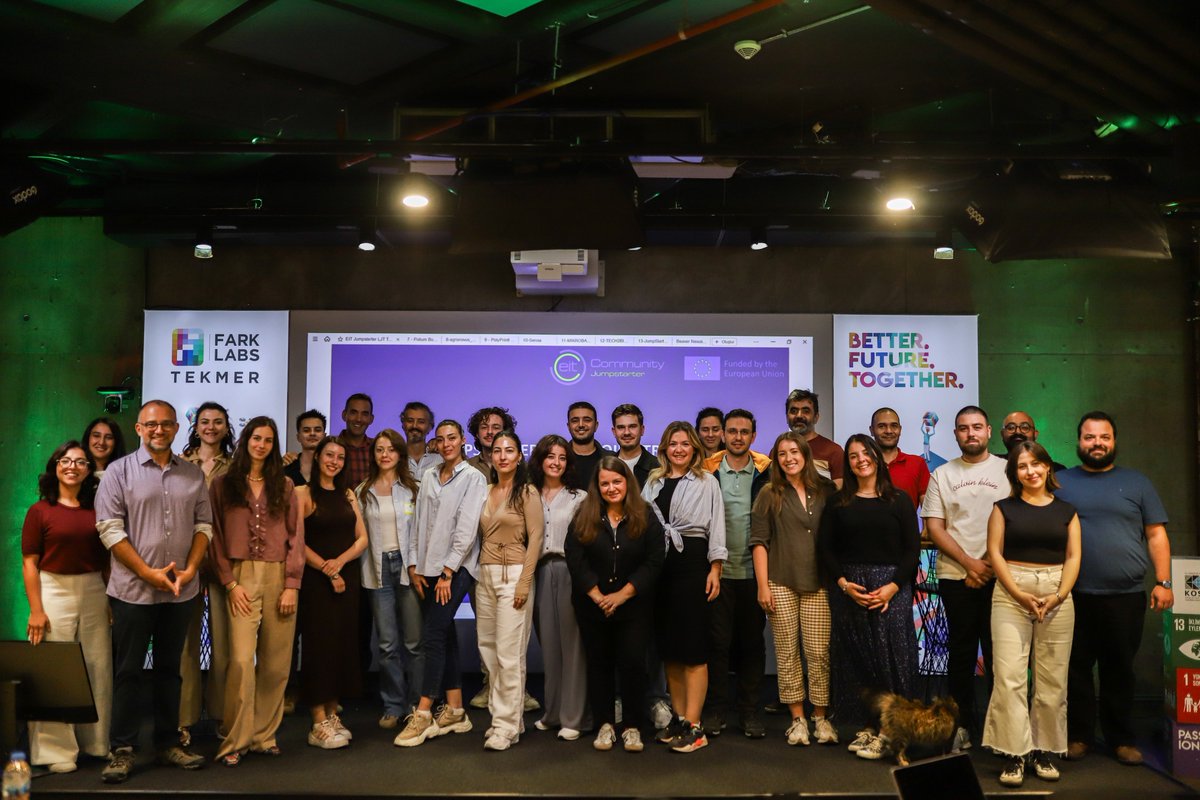 🚀 EIT Jumpstarter 2025 Finalists Announced!
From 900+ European applications, 9 finalists emerged from the EIT Jumpstarter Local Training hosted by Fark Labs Türkiye ✨

At Fark Labs, teams validated ideas, built business models &amp; got ready for the European innovation stage.💪