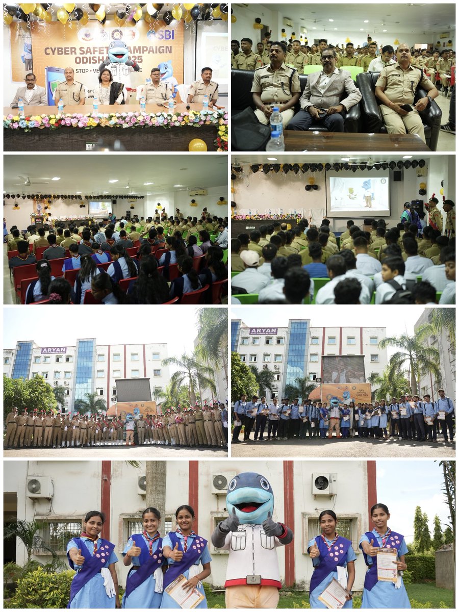 dcpbbsr's tweet photo. An insightful #CyberSafety campaign was held at Aryan Institute of Engineering &amp; Technology, Bhubaneswar. Students actively participated &amp; learned about online threats, digital responsibility &amp; safe cyber practices.
#BeAwareBeSafe 
#CyberSafeOdisha
#WeCareWeDare
#CyberCopOdisha https://t.co/kTDCLCuHzF