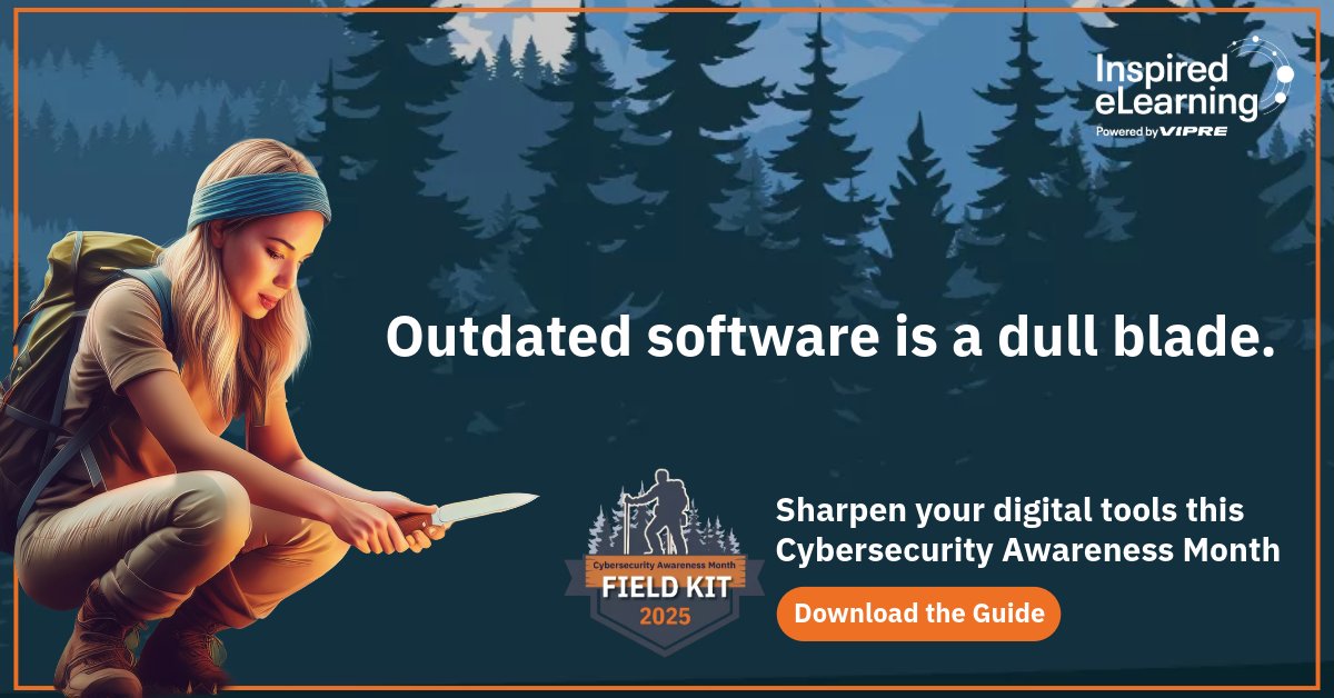 InspiredeLearn's tweet image. Blunt blades are unsafe in the wild. They slow you down and put you at risk. Outdated software does the same online. Enable automatic updates to keep tools sharp, close gaps, and stay protected. Get your CAM kit today: inspiredelearning.com/free-resources…

#CAM2025 #SoftwareUpdates