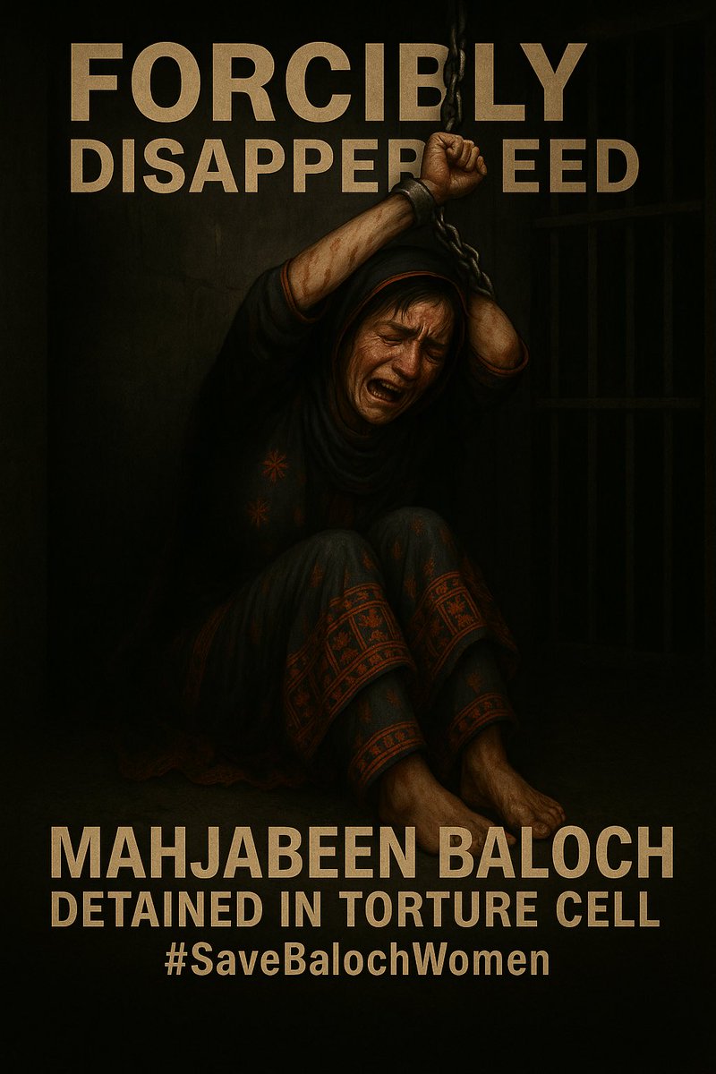 a_essa58149's tweet image. Even after 5 months and 2 days, Mahjabeen Baloch remains missing. The Baloch nation must not stay silent — Mahjabeen is not just one family’s daughter, she is the daughter and honor of all Balochistan. 
#ReleaseMahjabeenBaloch
#SaveBalochWomen #EndEnforcedDisappearances