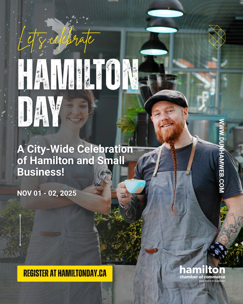 TheDunhamGroup's tweet image. Dunham is taking part in Hamilton Day! This year, Hamilton Day is a weekend long celebration of small businesses and the city we love. 

Thank you to @hamiltonday_yes 

#HamiltonDay #HamOnt #hamiltonwebservices #HamiltonBusiness #WeBuildBrands #hamiltonwebdesign