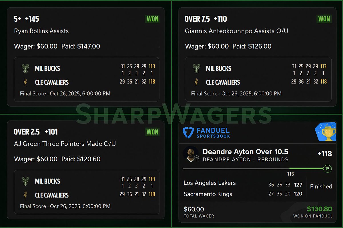 sharpwagers_'s tweet photo. I can't believe I only started with $2,000.

Made $834 yesterday (25% ROI)

Up $3,128 in October (9% ROI)

All from betting +EV lines using @OddsJam 

👇Free 7-day trial👇
https://t.co/lnYzllYrfB https://t.co/29vSpGcOgV