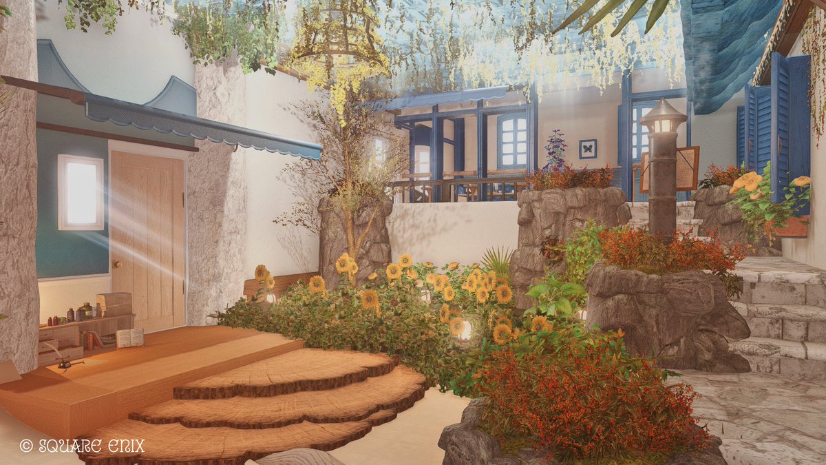 YWS_housing's tweet image. 【海の見えるカフェ】
📷 @Sophie_kt1225 
🏷️ #YWS_housing
#FF14ハウジング
#FF14スタジオ
※通常公開していますが
稀にお店として使用しています。
お店として使用している場合は
案内に従っていただけますと幸いです。