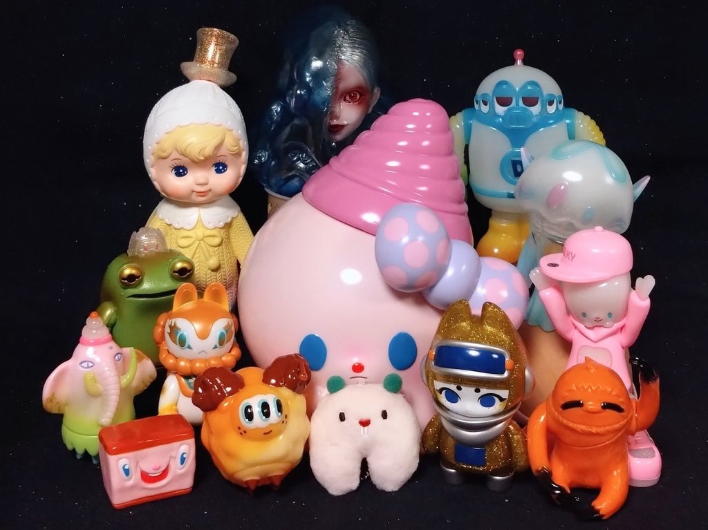 郷土玩具怪獣　イヌハリゴン　照紗　個展カスタムソフビ 犬張子進撃絵巻 郷土玩具怪獣 イヌハリゴン 照紗 個展カスタムソフビ 犬張子進撃絵巻