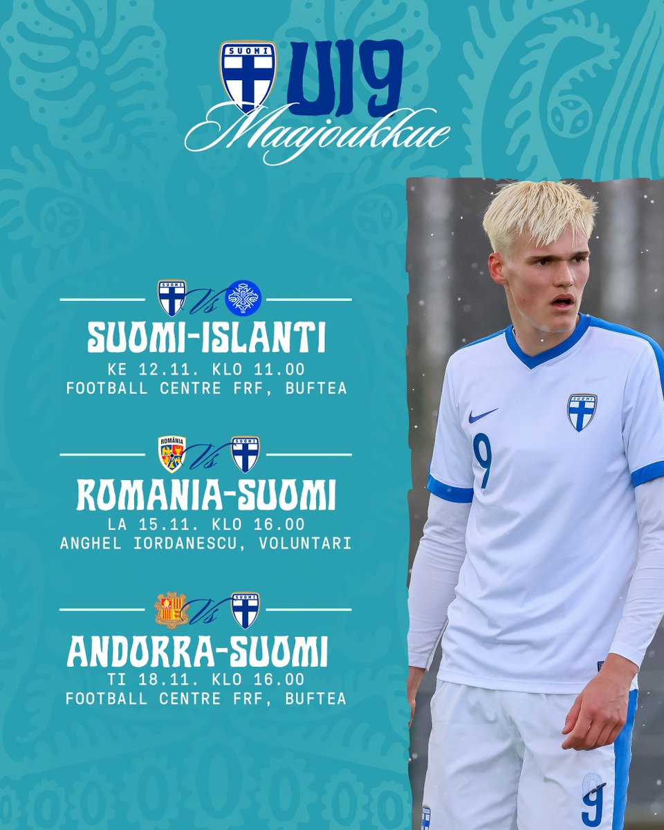 U19-pojat nimetty EM-karsintaturnaukseen! 🦉

Palloliitto selvittää mahdollisuutta Romaniassa pelattavien otteluiden striimaamiseen. EM-karsintojen viestintä tapahtuu Palloliiton somekanavissa. Lue lisää! ⤵️ #Minihuuhkajat 

palloliitto.fi/ajankohtaista/…