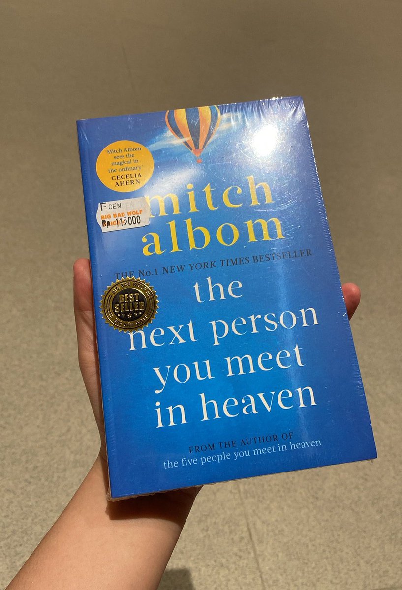 elfaapages's tweet photo. WTS want to sell

The next person you meet in heaven - Mitch Albom
💸 100k (harga beli 125k karena jastip di BBW)
bisa 🍊 by request https://t.co/IQtY4Tdq5u