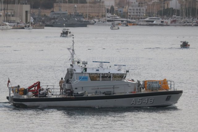 Shipguru's tweet photo. #danishhomeguard #watercraftp2000 #patrolcraft #HJV_MUNIN A 548 #Entering #marsamxettharbour, #Malta - 25.10.2025 - https://t.co/nfgboxc3g3 - NO PHOTOS can be used or manipulated without our permission @worldshipsoc @key2med @Gibdan1 @med_shipSpotter @WarshipsIFR @ShippingMag https://t.co/v5pNbk9n3T