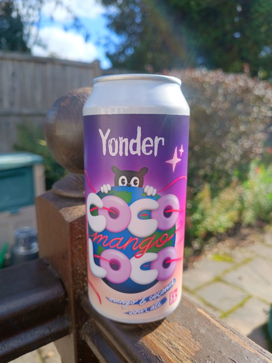 pop_star's tweet image. Coco Mango Loco a 5.5% Tropical Sour Pale Ale from #brewyonder Colour gold. Flavour coconut, mango 6.5/10
#somersetbeer
#palealebeer #craftbeerpaleale #beerpaleale #paleale #sourale
#beerinacan #beerlover  #beer #beertime #beerphoto  #craftbeerlover #craftbeer #craftbeers