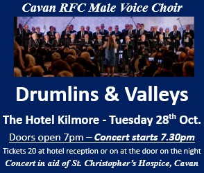 A quick reminder that our concert is on tomorrow night, Tues. 28th Oct. <a href="/HotelKilmore/">Hotel Kilmore</a> <a href="/PeterOHanlon18/">Peter O'Hanlon</a> <a href="/cavanarts/">Cavan Arts</a> <a href="/CavanInstitute/">Cavan Institute</a>