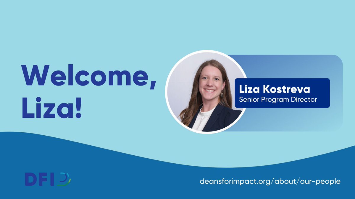 🎉 We’re thrilled to welcome Liza Kostreva to the DFI team as our new Senior Program Director! 

Liza brings deep expertise in literacy &amp; teacher prep and will lead partnerships to ensure every aspiring teacher learns evidence-based reading instruction.

deansforimpact.org/about/our-peop…