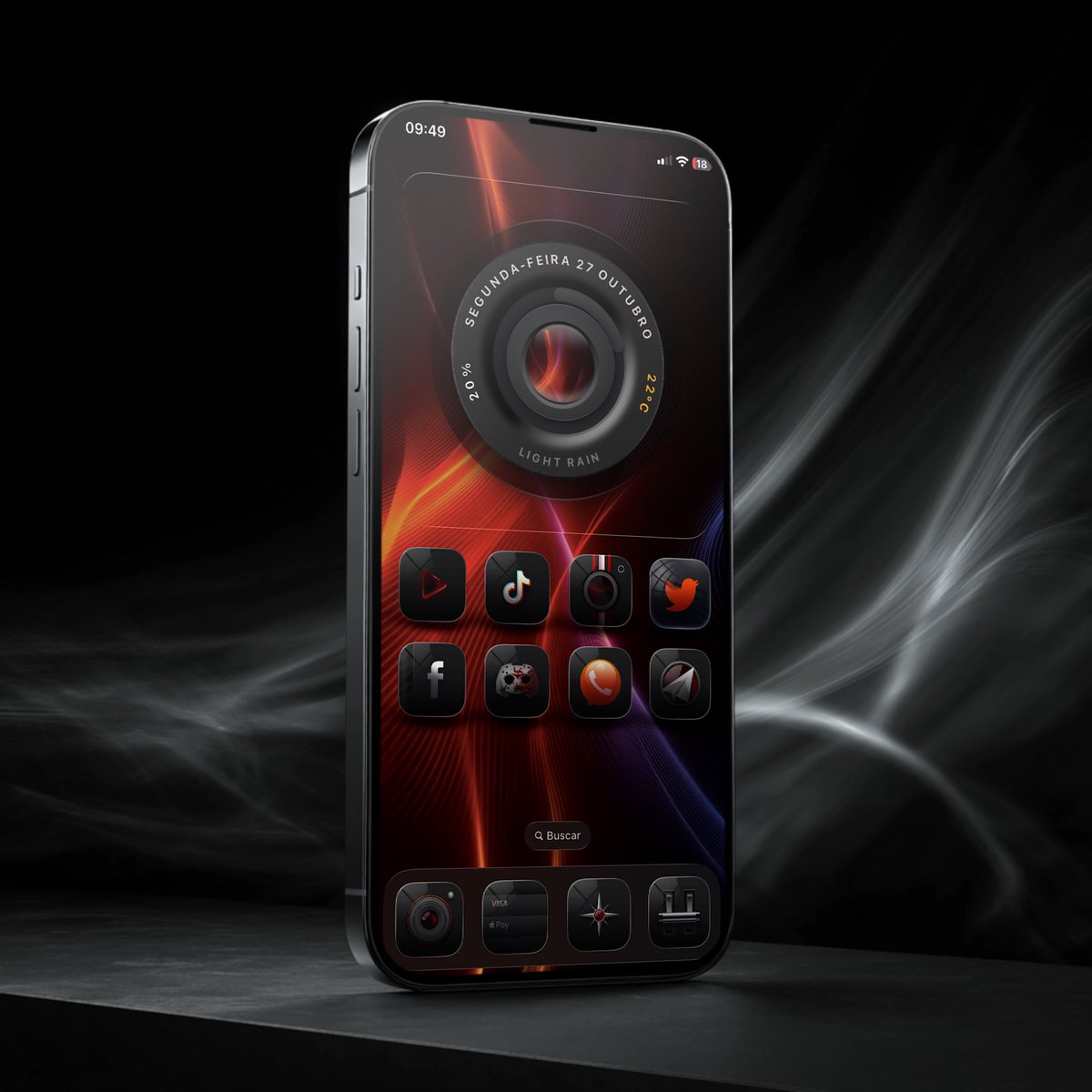 Today the setup doesn’t include any of my own items.
It only features icons, wallpapers, and widgets from the people who inspired me to work with icon and wallpaper design.

Wallpaper by <a href="/21MaRcO12/">21MaRcO12</a> 
Widget by <a href="/TeboulDavid1/">Smart Wallpaper Art</a> 
Icons by <a href="/coburn67_94/">otock coburn  🇲🇨</a>