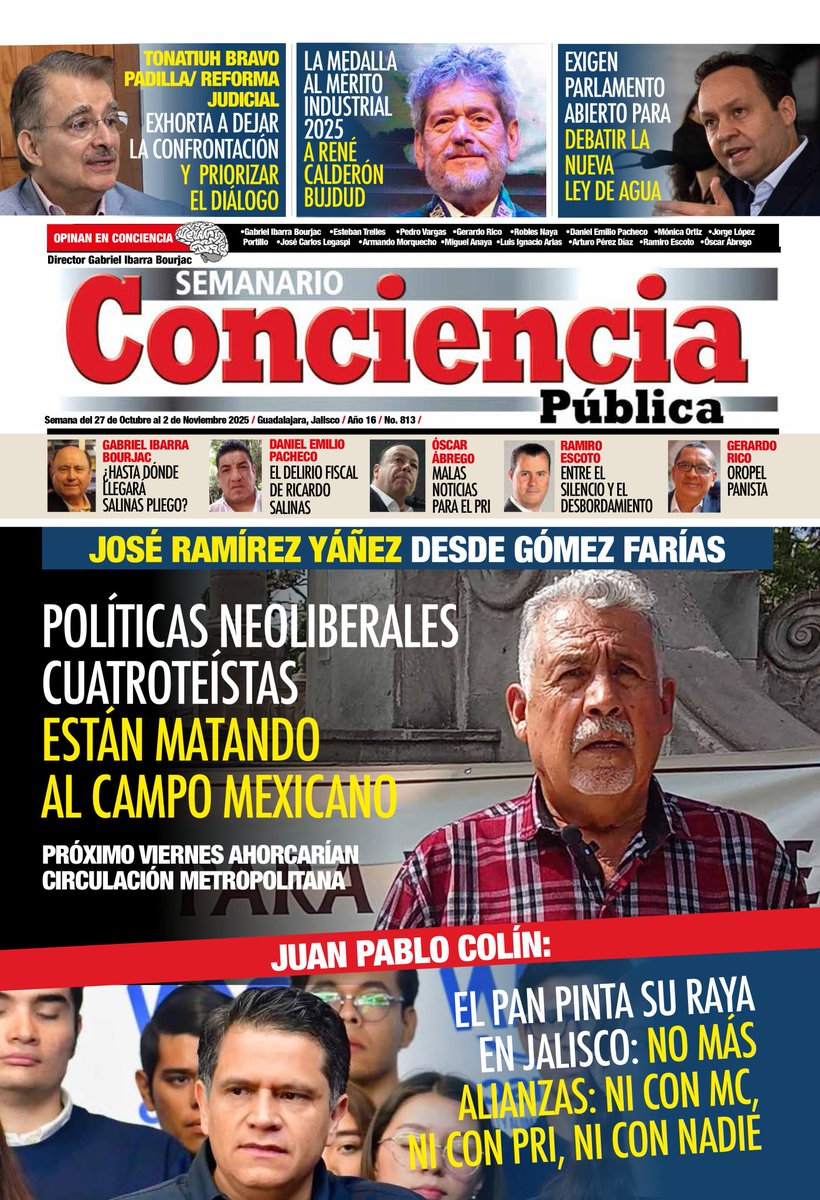 Las protestas de los productores de maíz podrían cerrar la circulación a la Metrópoli este viernes, si Gobierno Federal no resuelve su problemática. Entrevista con su lider José Ramírez Yañez. 

LIGA A LA EDICIÓN 813: da.gd/NURrk2