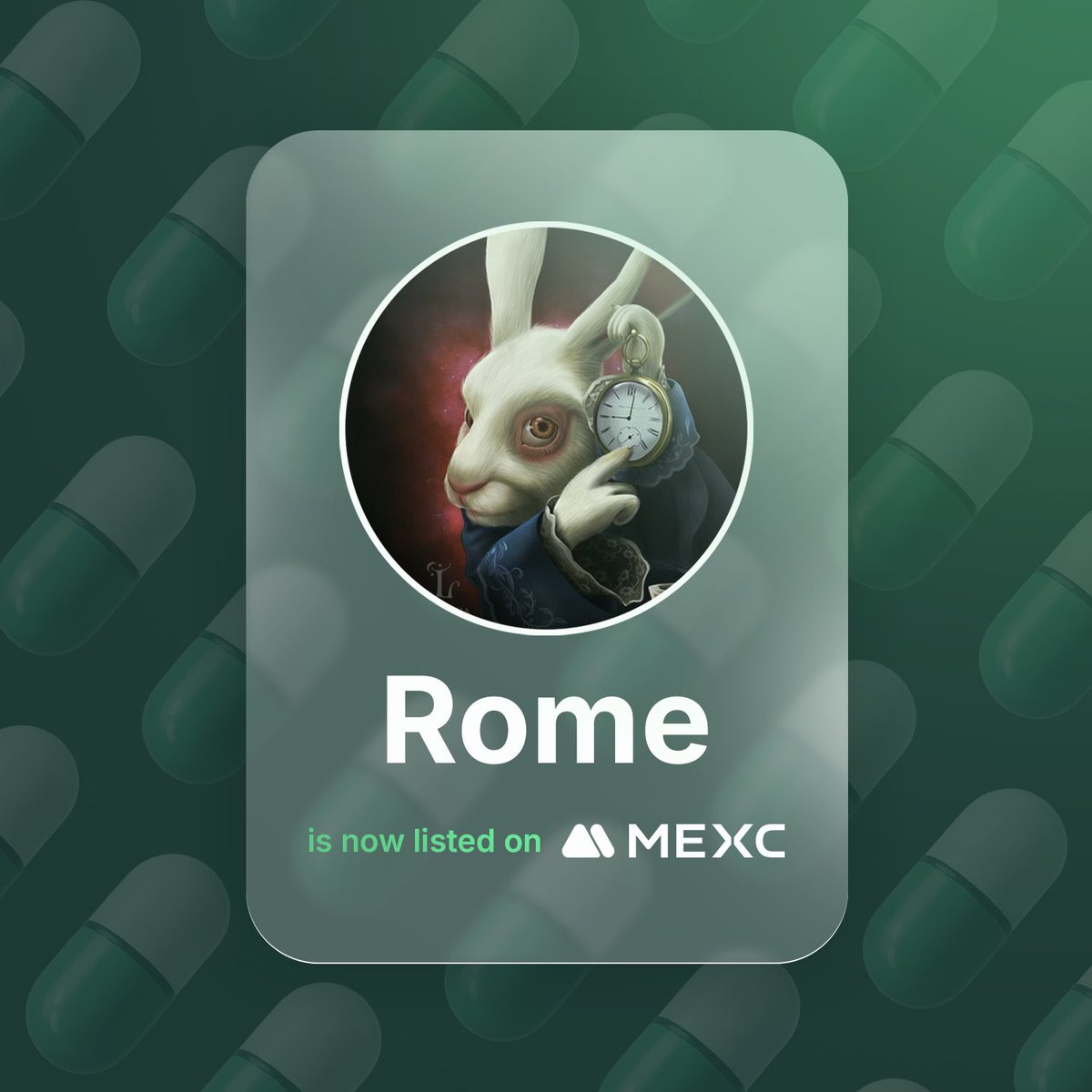 MEXC Mondays 🔥

we're excited to list $Rome!

congratulations <a href="/romeonpump/">$ROME | All Roads Lead to Rome</a> 🥳