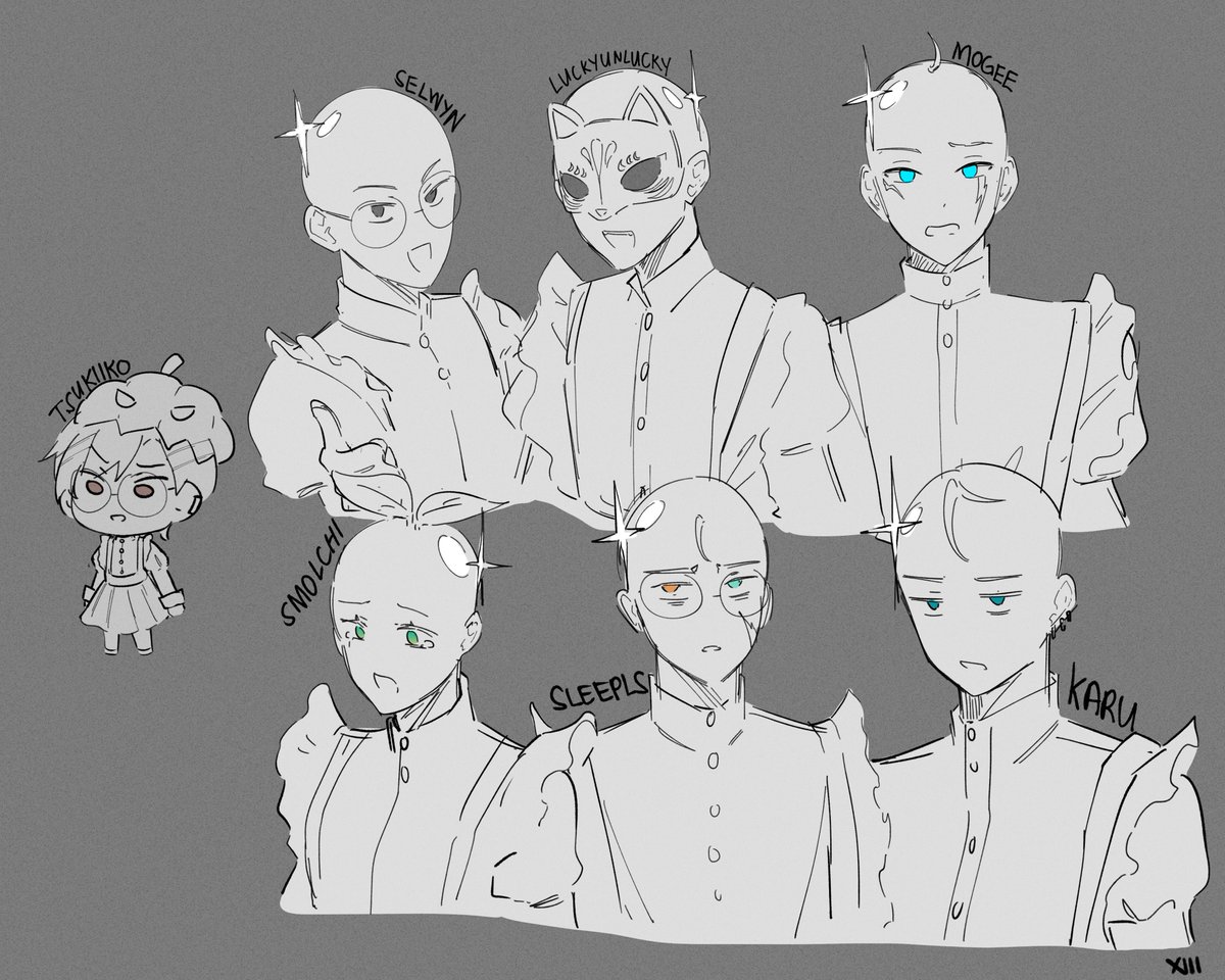 nymousart's tweet image. baldify the APES maid, one was safe