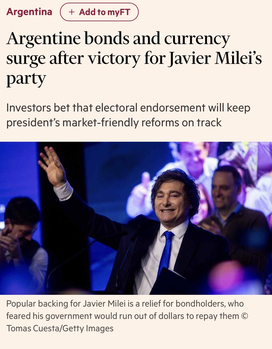 Do economic leftists ever stop and think about what it says that markets always give clear indications that their policies are disastrous? Like imagine supporting a candidate you know will tank the market. The universe is giving you objective feedback here. Take it!