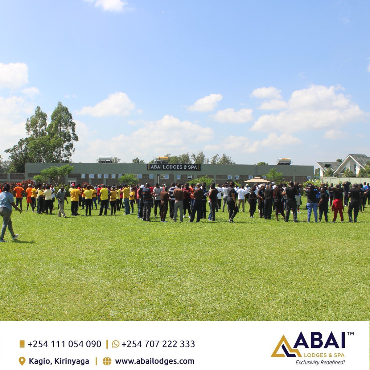 AbaiLodgesSpa's tweet photo. At ABAI Lodges & Spa we help you foster connections among employees or friends. For all your Team-Building activities, contact us for unbeatable packages. #teambuilding #teambuildingevents #abailodges https://t.co/V1bYWsX1cP