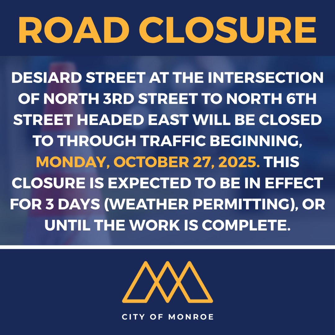 City of Monroe, LA tweet media