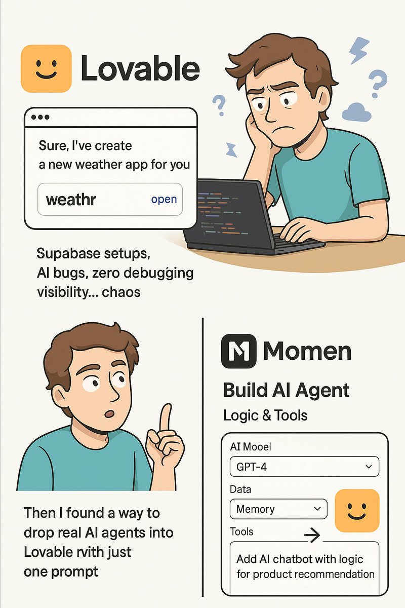 darshal_'s tweet image. I hit that 80% wall with Lovable, you know, when the idea works, but everything breaks the moment you add “just one more feature.”
Debugging felt like blindfolded coding in a black box.
Here’s how I turned that chaos into control, and shipped production-grade apps without…