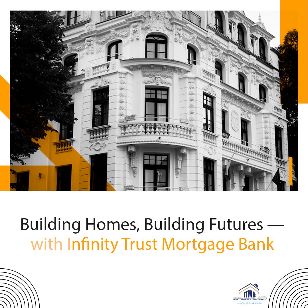 itmbplc's tweet image. At Infinity Trust Mortgage Bank, we’re committed to helping Nigerians achieve their dream of homeownership. With our ₦12 billion MRIEF funding, we’ve expanded access to affordable mortgage solutions and we are building a stronger housing future for all.
#InfinityTrust ##MRIEF
