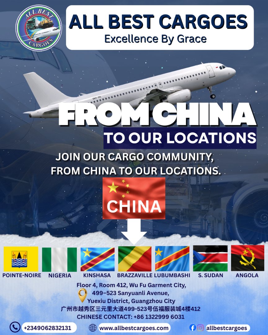 Allbestcargoes1's tweet photo. Connecting China to Our Locations with Speed, Safety, and Trust. #supplychainsecurity #AllBestCargoes #excellentdelivery https://t.co/VVlkdq2dzq