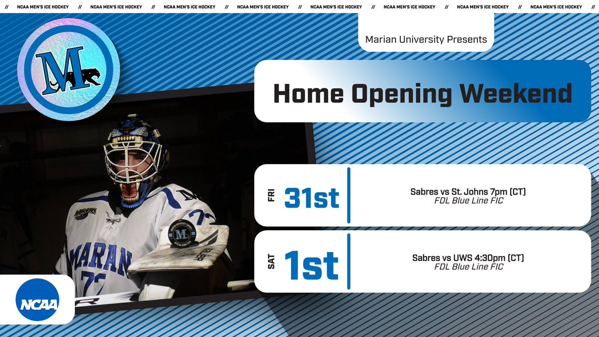 MU_Mens_Hockey's tweet photo. Home Opening Weekend 

#RollBlue🔵 https://t.co/JmgQVuScM6