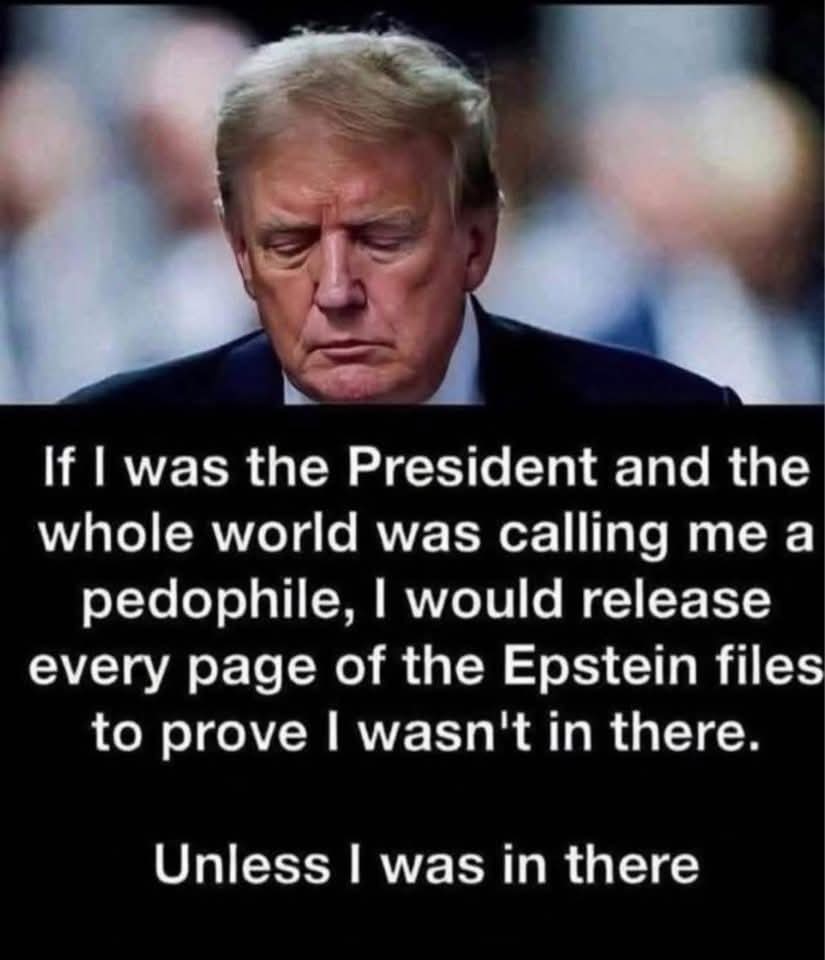 #epsteinfiles #release them #trump #PEDOPHILEtRump <a href="/realDonaldTrump/">Donald J. Trump</a>