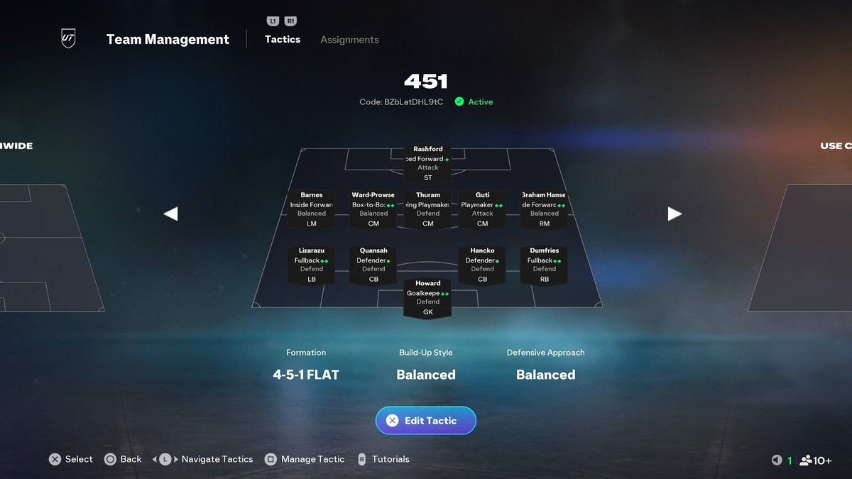 savestephh's tweet image. 11-4

Post Patch&amp;gt;Pre Patch🚨

451 &amp;gt; Any Other Formation

Thuram CM EVO &amp;gt; Camavinga

Could’ve been better still adapting to the game

Tactics Code : BZbLatDHL9tC