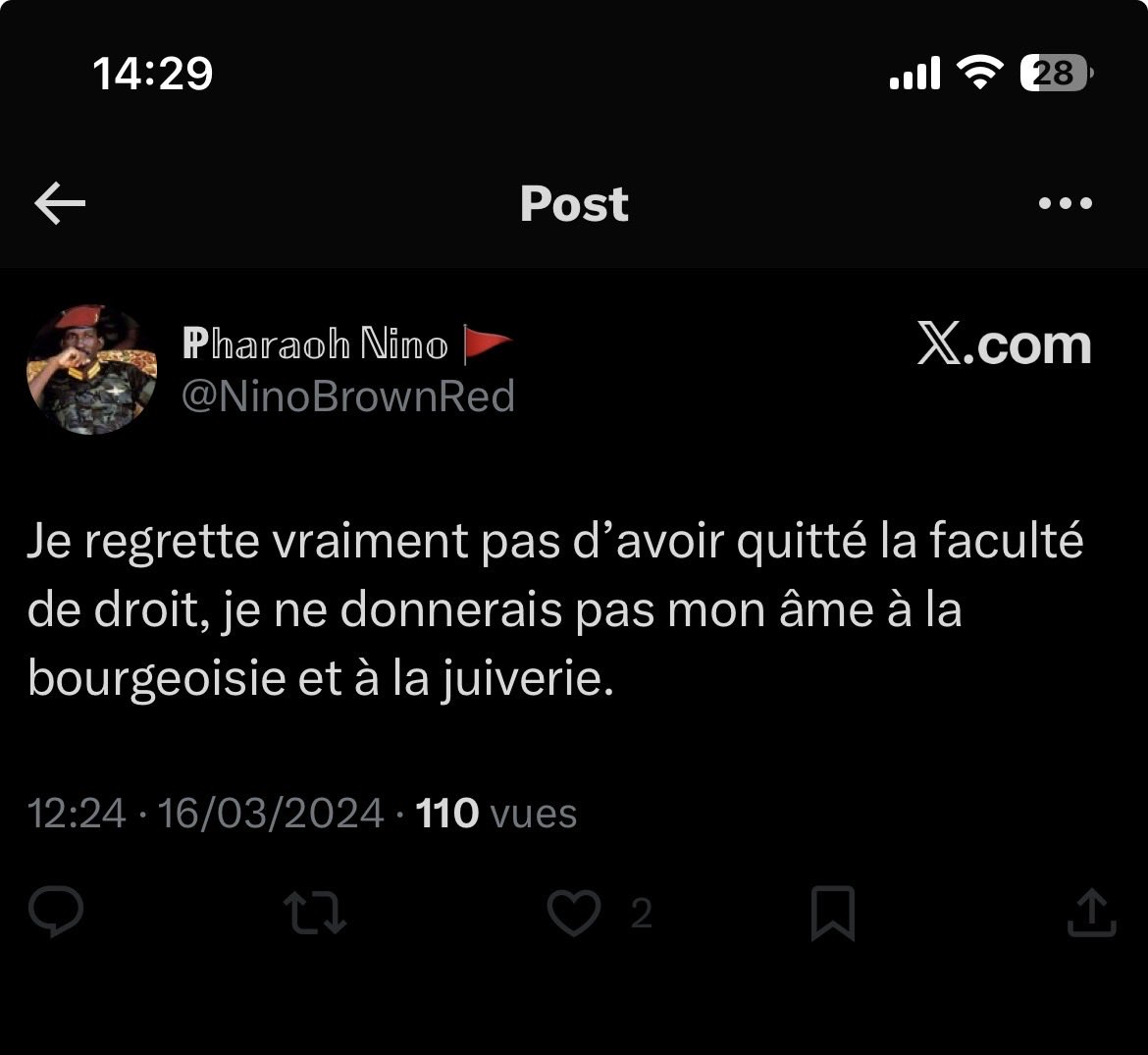 le genre de tweet qu’il a dans sa TL je suis pas sûr qu’on peut parler d’une évolution