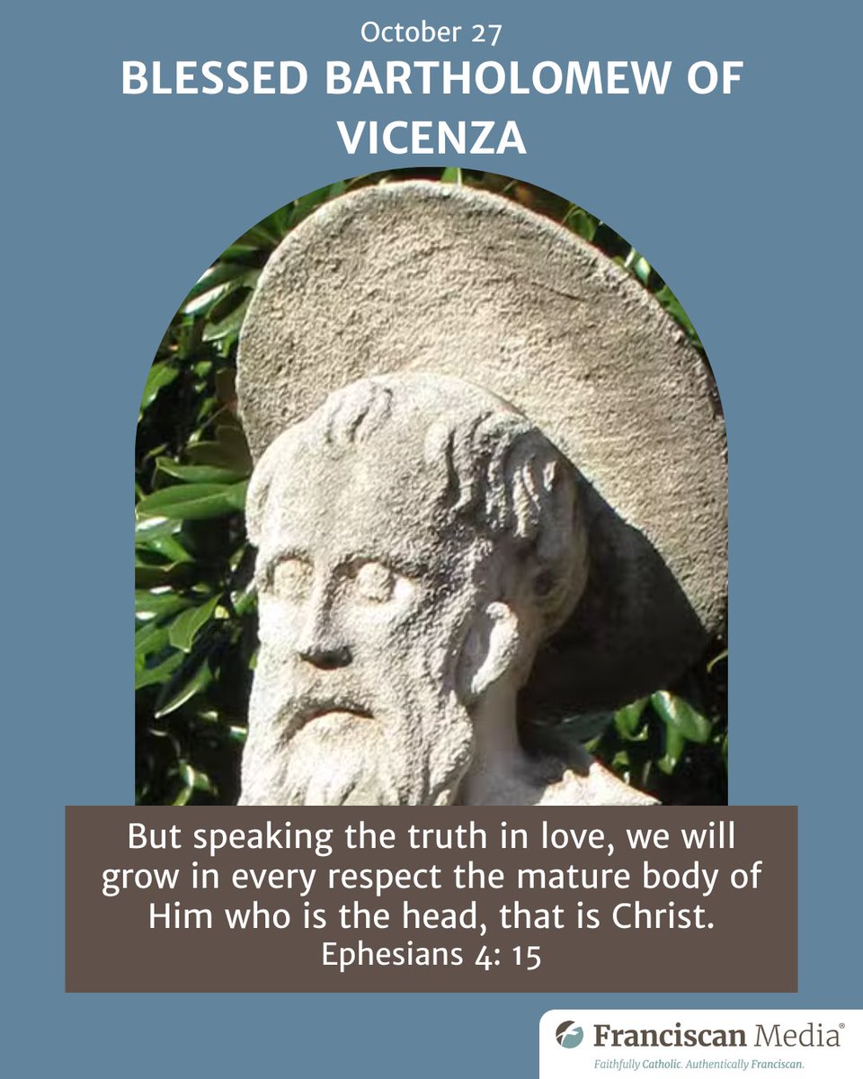 SaintOfTheDay's tweet image. A Dominican peacemaker who used truth as a bridge, not a weapon. #saintoftheday #BlessedBartholomew #Peacebuilder
